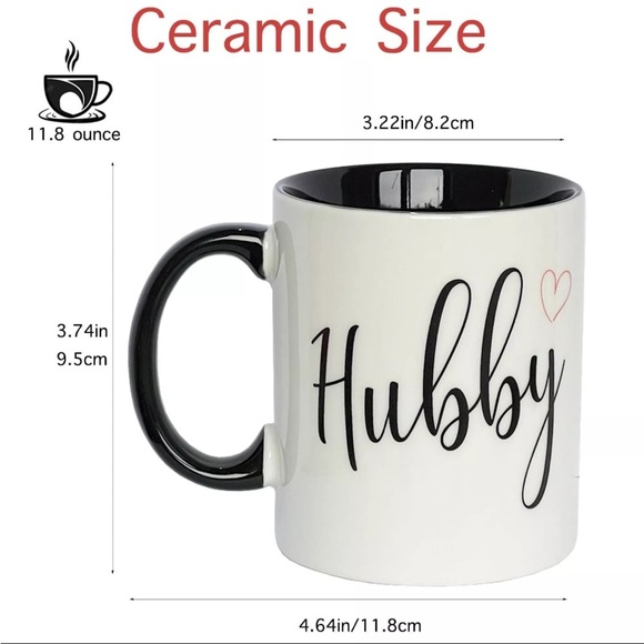 Hubby and wifey coffee mug - Picture 2 of 3